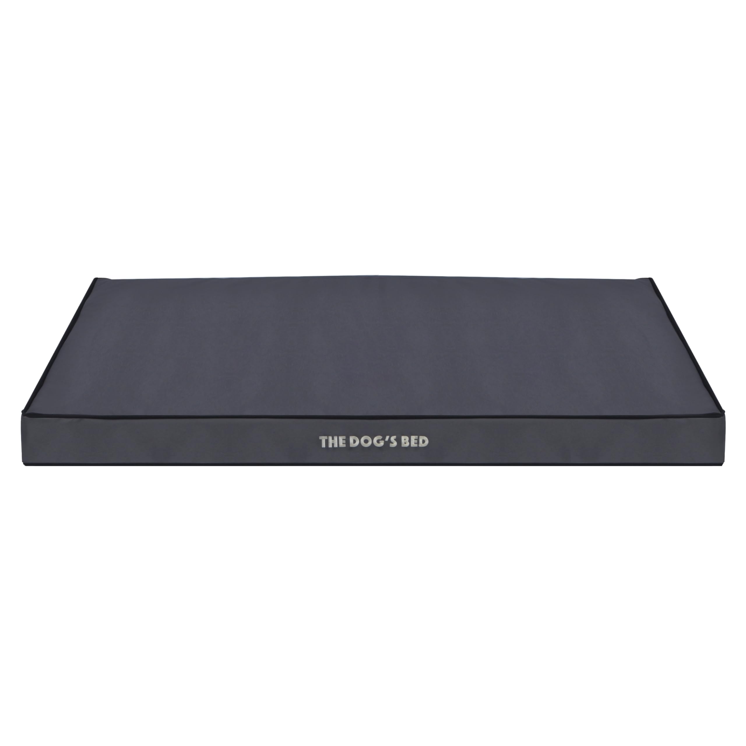 The Dog's Bed Replacement Outer Cover (No Mattress) for XXL Grey with Black Trim (Easy Clean Cover) Waterproof Orthopedic Dog Bed.