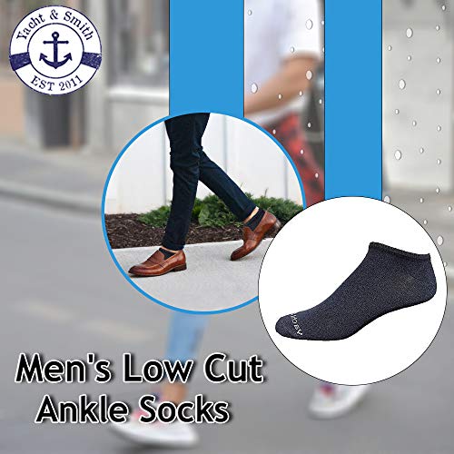 Yacht & Smith 12 Pair Men's Low Cut Ankle Socks Thin Comfortable Lightweight Breathable Wholesale Bulk Sport Socks3