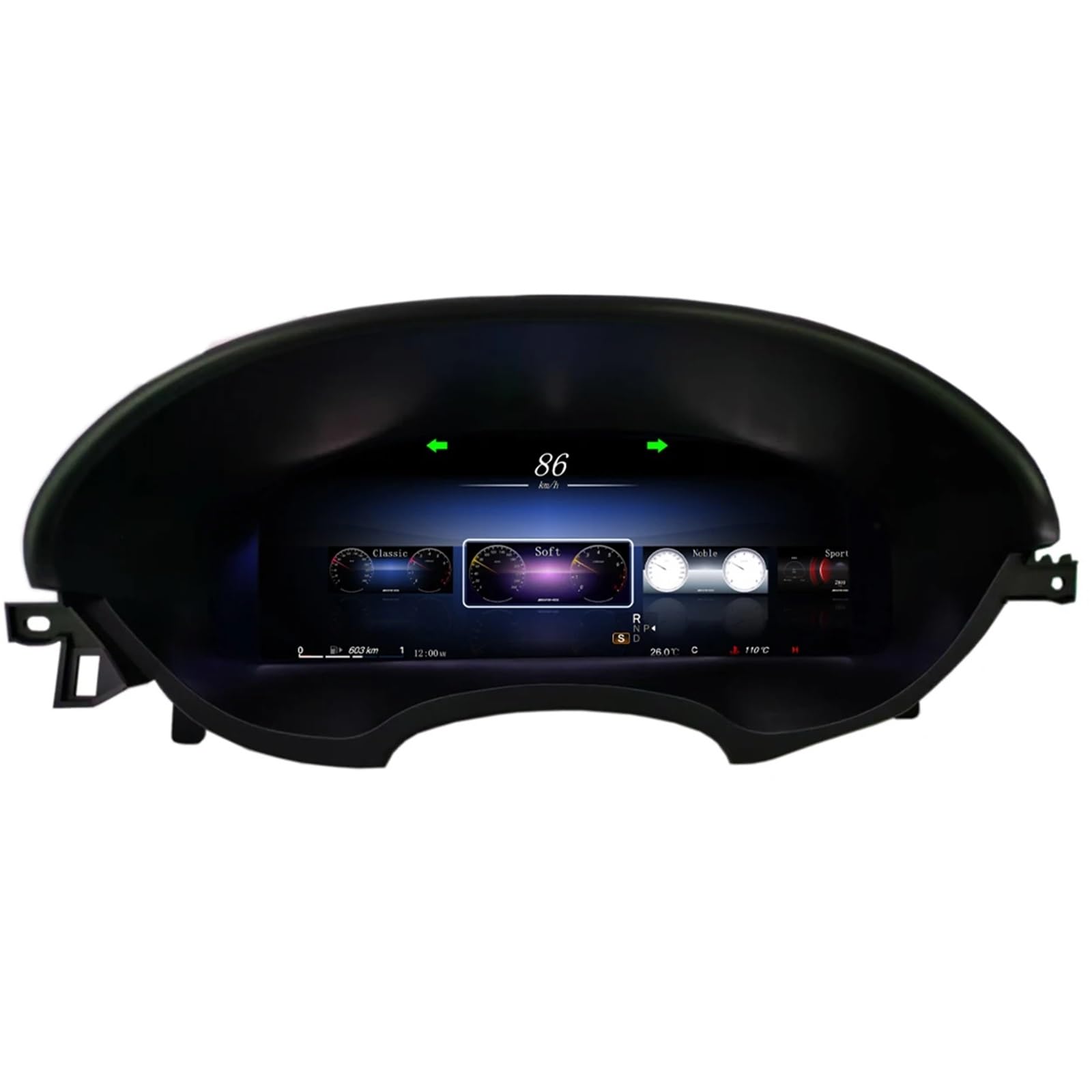 EGUIAS Car Digital Speedometer Virtual Cockpit Dashboard LCD Panel Linux Digital Instrument Cluster Fit For Mercedes CLS NTG4.5 2012-2017 Speedometer