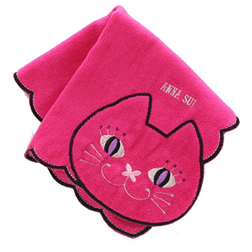 アナスイ 【ANNA SUI】 タオルハンカチ (ピンク) [綿100％] 婦人 ネコ ハンドタオル 25cm 109048-9502-01