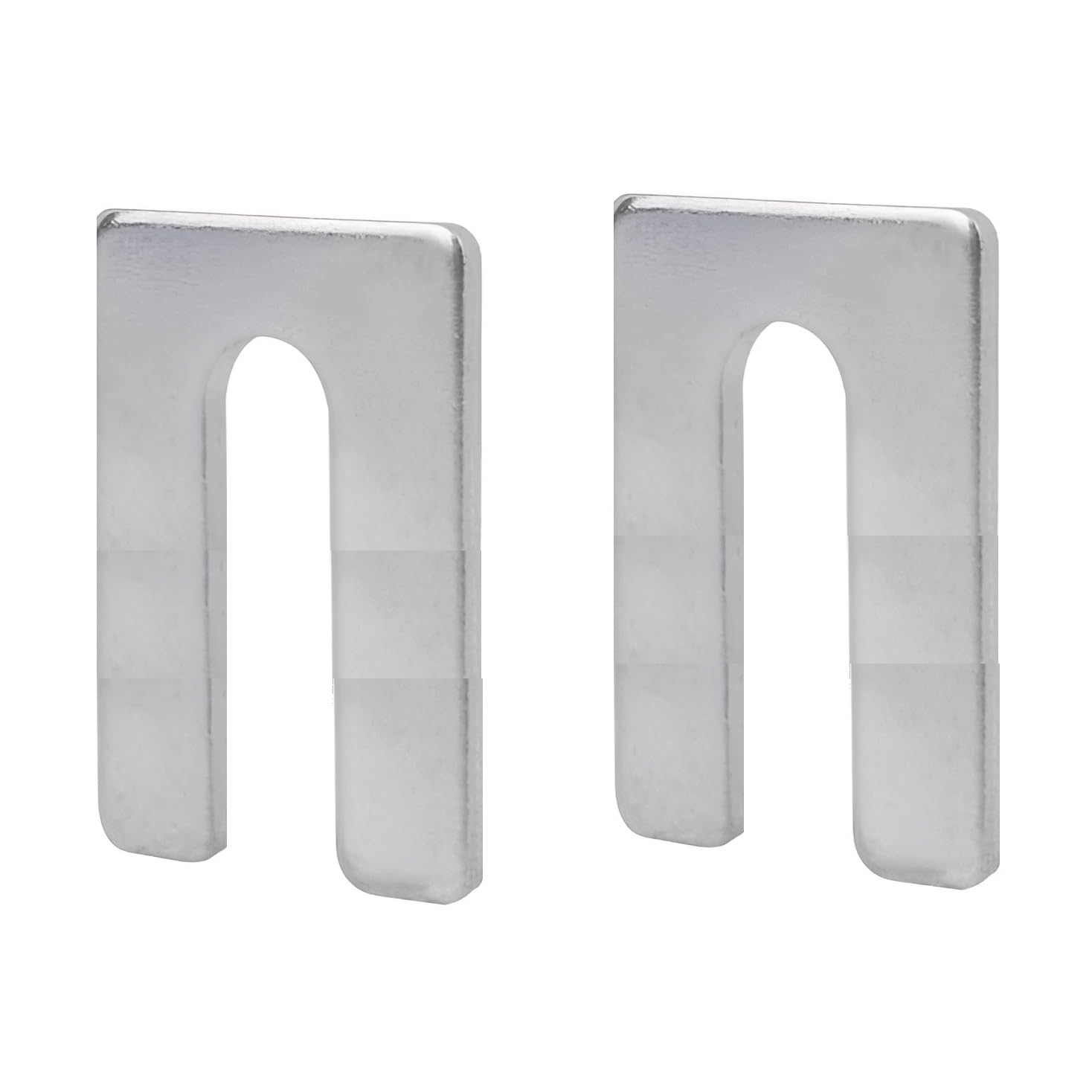 TERF 50 mm x 100 mm x 1 mm ranuras 14 mm acero galvanizado espaciadores metal alineación guardabarros cuña U arandela plana 1 mm paquete 4