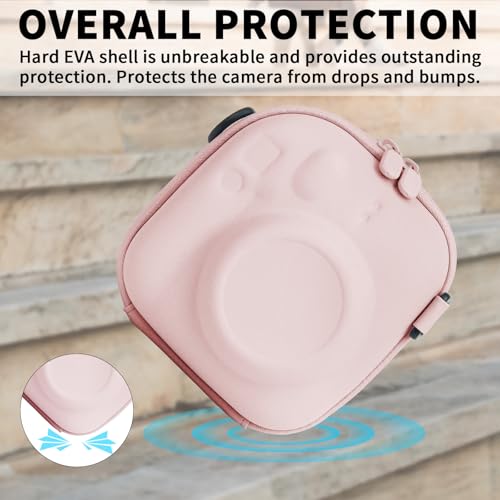 Funda Protectora Rigida para Cámara Instax Mini Rosa miniatura 3