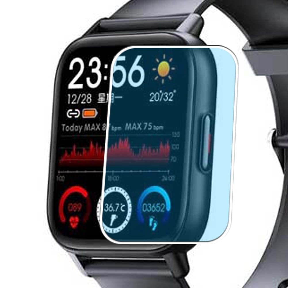 3 Pack Anti Blue Light Screen Protector Film, compatible with YAUNLEL NaruSky QS16 PRO 1.69" Smart Watch Smartwatch TPU Guard （ Not Tempered Glass Protectors ） New