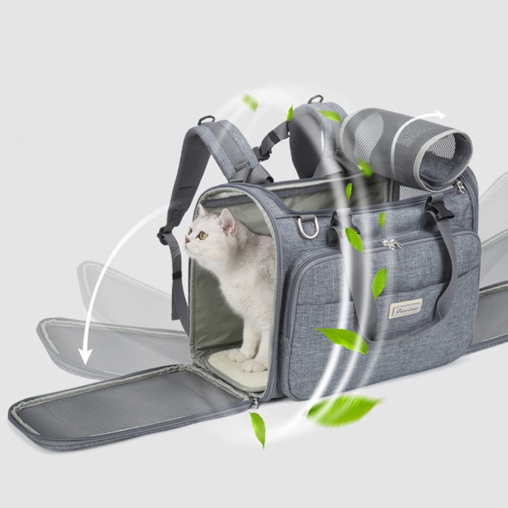 Meng Transportin para Perros Pequeños Portátil Bolsos para Mascotas Mochila para Mascotas Máxima 10kg Portador De Viaje Mochila Portadorpara Perro Gatos