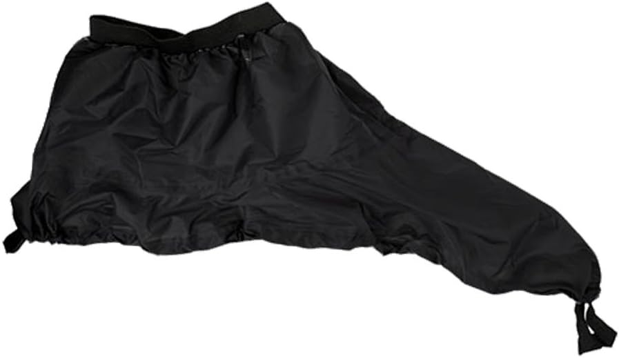 Black Kayak Spray Skirt, Cockpit, Adjustable Fit - Various Sizes, Universal Nylon Cover, Great Shield for Kayak Boat, Water Sport Accessory for Canoe Rafting - L