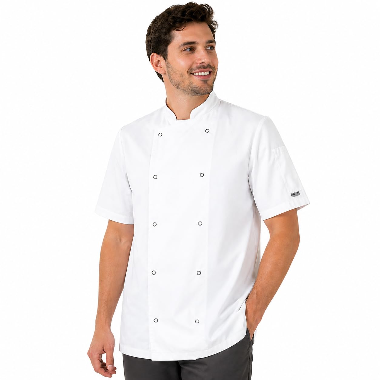 BWOLF Nozomi Chaquetilla Chef Hombre Chaquetas de Chef Chaquetilla Chef Mujer Chaqueta Cocinero Hombre Ropa de Cocinero de manga corta
