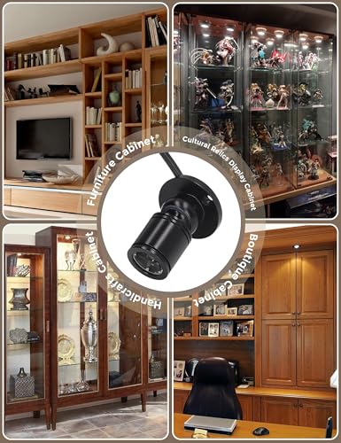 Mini spot LED USB 5V blanc positif 6000K pour vitrine de bijoux - 6