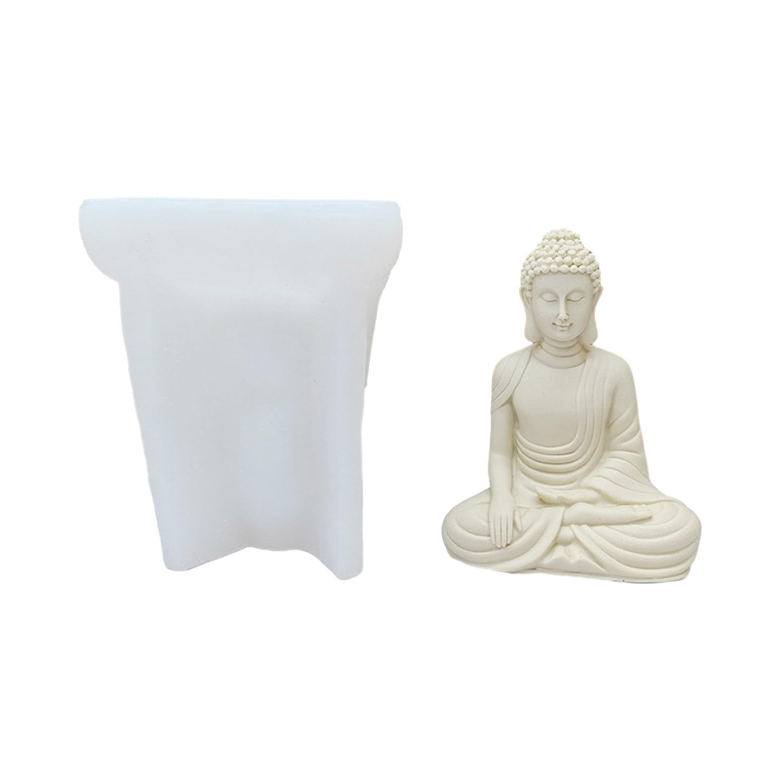Stampi a forma di figura Stampo artigianale Forniture per sapone a mano in silicone a forma di Buddha per fare a mano Buddha