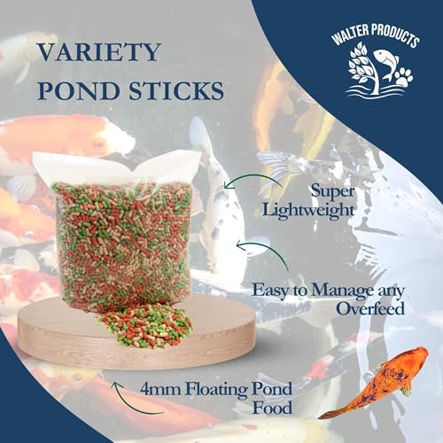 Walters Variety Sticks 40L Bag for Goldfish, Koi, Carp and all Cold Water Pond Fish. Balanced complete lightweight floating pond fish food with natural ingredients. 3kg bag - Image 5