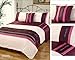 5-częściowe łóżko dwuosobowe w zestawie torby zawiera poszewkę na kołdrę, 2 poszewki na poduszki, dywanik na łóżko i poszewkę na poduszkę (Paryż (fioletowy)