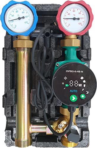 Pumpengruppe mit Mischer und Hocheffizienzpumpe 25/6, ohne Mischermotor Cover