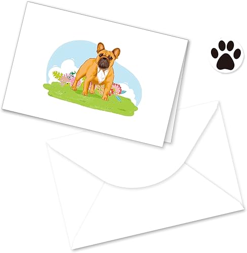 Miniatura 5 de Juego de 25 tarjetas de agradecimiento para perros, Labrador, Bulldog francés, Beagle, Golden Retriever, Rottweiler, Acción de Gracias, Navidad,
