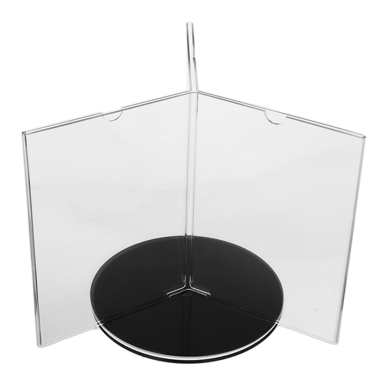 Portamenús Giratorio Soporte para Letreros de Mesa de Alto Rendimiento de Acrílico con Base Elegante para Exhibición en Banquetes y Bodas