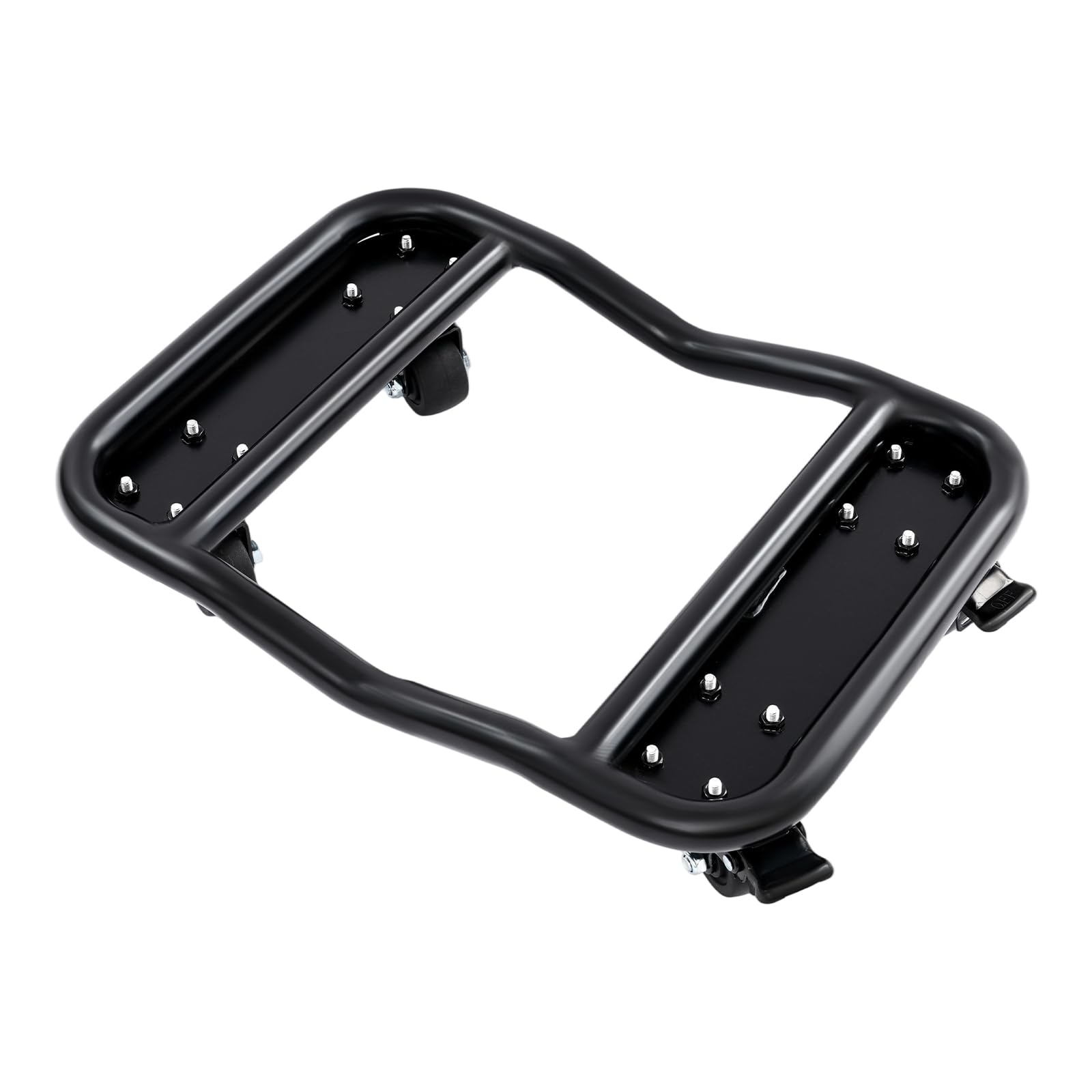 4 Stk Rad Dolly Auto Reifen Heringe,360° drehen, Jede Belastung 680Kg Heavy Duty Rollwagen mit Bremsen, Fahrzeugtransportwagen zum Transportieren von Autos Lkws (Schwarz)