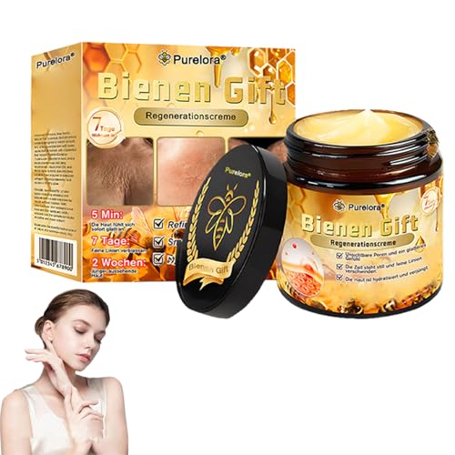 Purelora Bienengift Hautregenerationscreme, 2026 Neu Professionell Bienengiftsalbe, Professionell Purelora bee venom ointment, Natürlicher Extrakt, für Alle Hauttypen Geeignet (1 box)