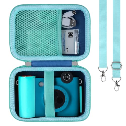 Image of khanka Hard Case for Kodak Smile+ /Kodak Smile Plus Camera,Blue | EVA Hard Shell, Mesh Pocket Accessory Storage, Travel-Ready Portable Storage, Easy Carry Handle, Protective Case Only