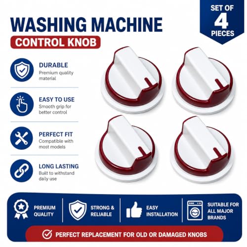 Image of Knob Suitable for Whirlpool Ace Washing Machine /Whirlpool Ace Washing Machine Knob