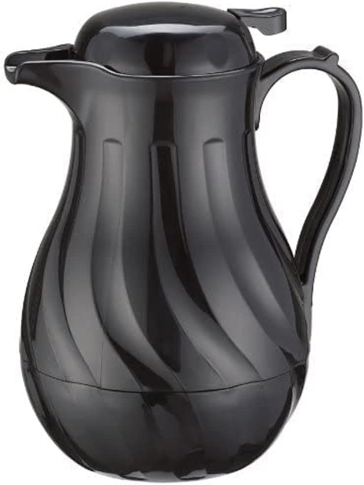 Black Swirl Design 64 Oz Insulated Beverage Server