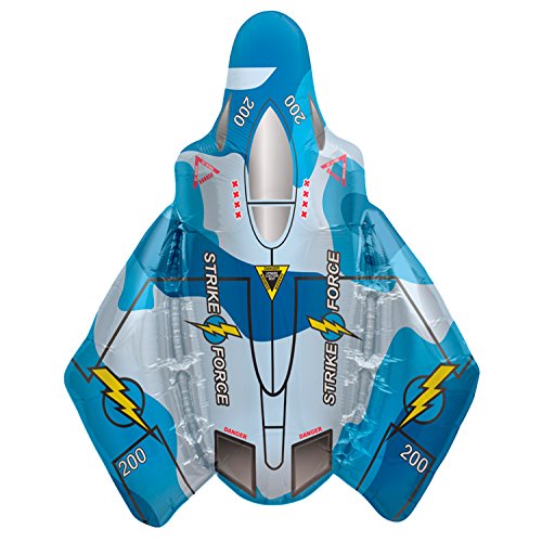 Northstar Balloons 29" Northstar Fighter Jet Foil Balloon, Multicolor