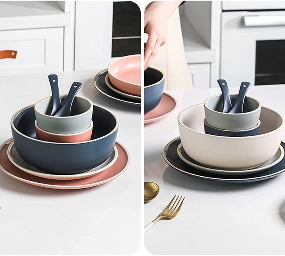 9-44-częściowy luksusowy zestaw naczyń rodzinnych, zastawa stołowa ceramiczna, naczynia porcelanowe, naczynia, talerze, ceramiczna zastawa stołowa kombi, porcelanowa zastawa stołowa