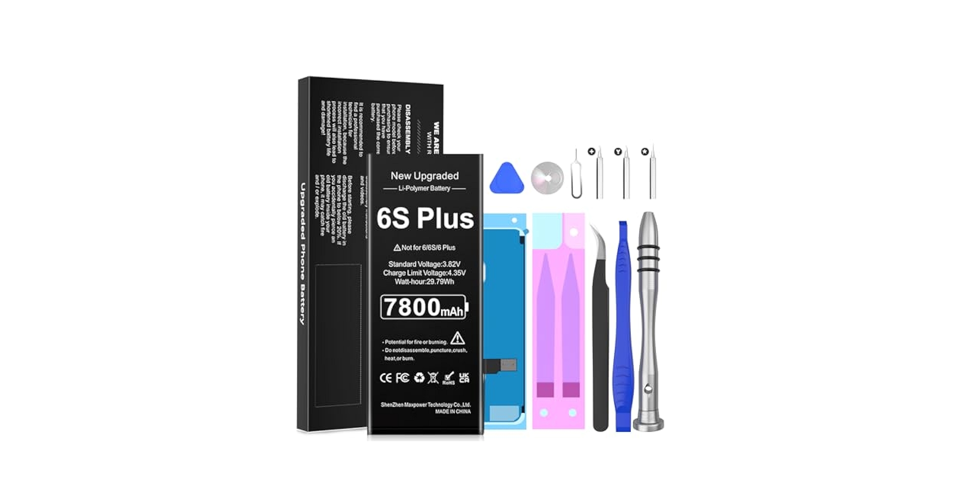 Amazon.com: Battery for iPhone 6S Plus Replacement (7800mAh