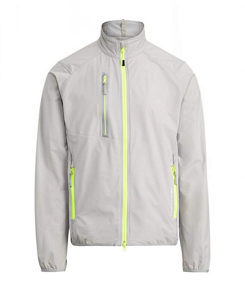 POLO RALPH LAURENRLX Men's Packable Golf Windbreaker Jacket, Grey (l)