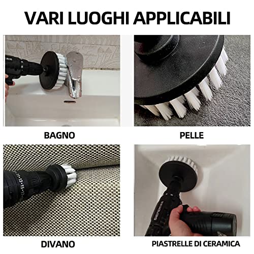 Spazzole per Trapano Elettrico 4 Pezzi, Spazzola