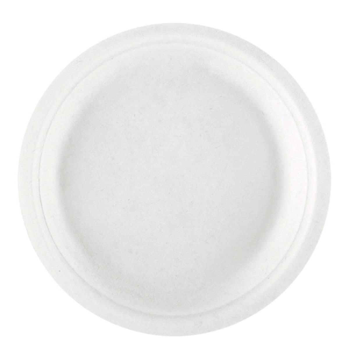 marketcaffe Set di 1000 Piatti Piani per Frutta e Dessert in Polpa di Cellulosa Biodegradabili e Compostabili - Eco-Friendly e Resistenti, Ideali per Eventi e Feste, 100% Biodegradabili - 18 CM