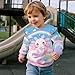 Rnyleeg Girls Crewneck Sweatshirt Cute Axolotl 2t Sweatshirt for Toddler Girls Lightweight Jumpers Fashion Fall Clothes Sweaters Outfits Soft Comfortable