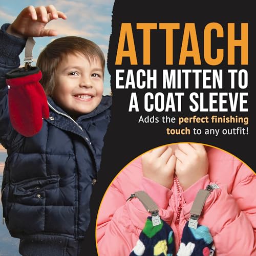 Hold’Em Mitten and Glove Clips for Toddler & Kids - EXTRA STURDY TIGHT GRIP2