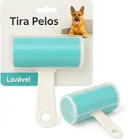 Rolo Tira Pelos Poeira e Fiapos Adesivo Lavavel Reutilizavel para Roupas Sofas e Tecidos