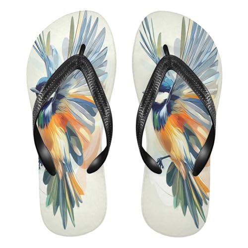 STAYTOP Beautiful Painted Bird Flip Flops Sandals of Men's & Women's,Sandals Beach Slippers Shower Slides