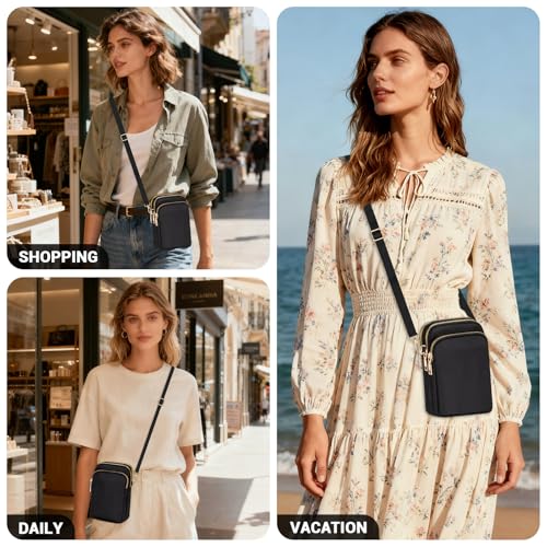 Image of YINHEXI Small Crossbody Bags for Women, Mini Cell Phone Wallet Purse, Shoulder Bag for Women and Men