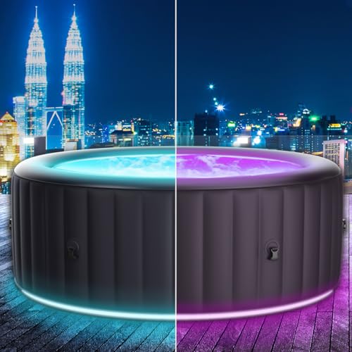 BRAST Whirlpool aufblasbar MSpa Aurora mit LED-Beleuchtung für...