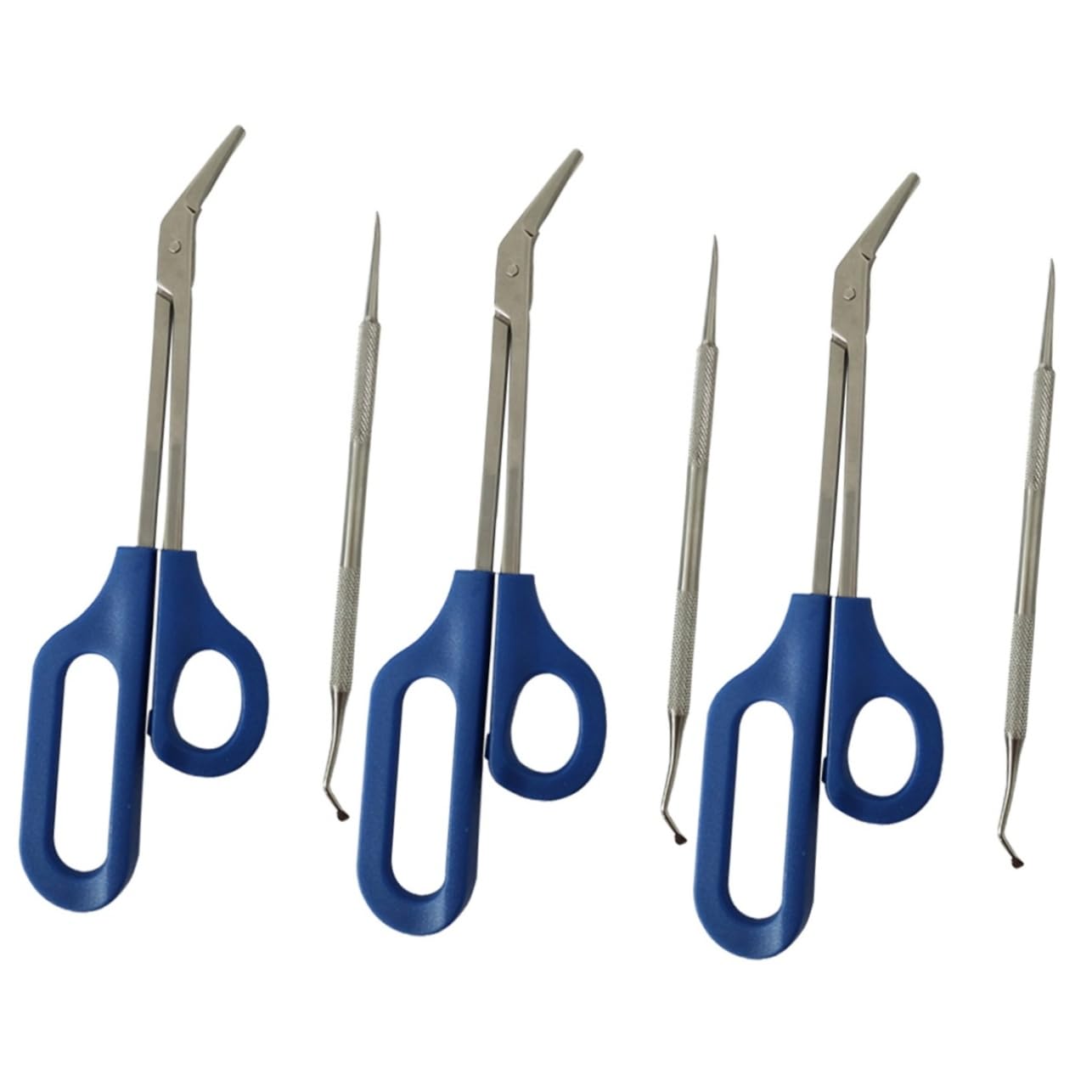 Healvian 3sets Forbicine Per Unghie Acciaio Inossidabile Kit Manicure e Pedicure Per Delle Unghie Design Ergonomico Strumento Pratico Per Casa e Viaggio Argento