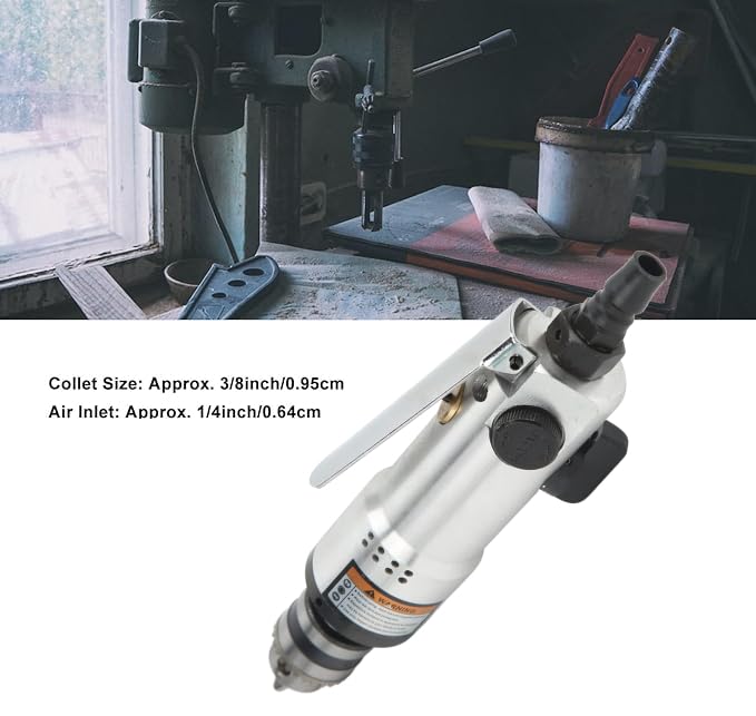 BOY Perceuse Pneumatique Perceuse à Air Pneumatique 3/8in 22000 Tr/min Outil De Perçage De Trou