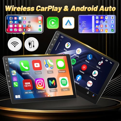 2+64G Wireless Carplay Android Car Stereo for KIA Picanto Morning 2017 2018 2019-9 Inch Android Auto Touchscreen Radio with WiFi, GPS Navigation, Equalizer, SWC, Mirror Link + AHD Backup Camera by EKAT - Used condition - Image 4
