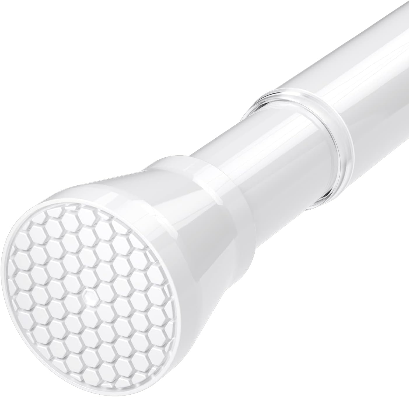 Gold Tension Curtain Rod 45-76Inch Curtain Rods for Windows Spring Curtain Rod no Drilling Adjustable Expandable Tension Rods for Windows,Doorway,Closet,Bedroom