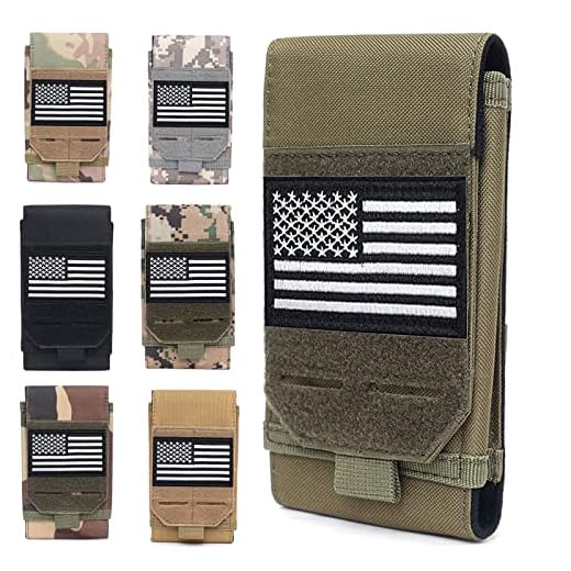 Molle Phone Pouch, Od Green Small Tactical Cell Phone Holster, Heavy Duty Waterproof Smartphone Case Holder for Vest Belt Waist (Army Green)