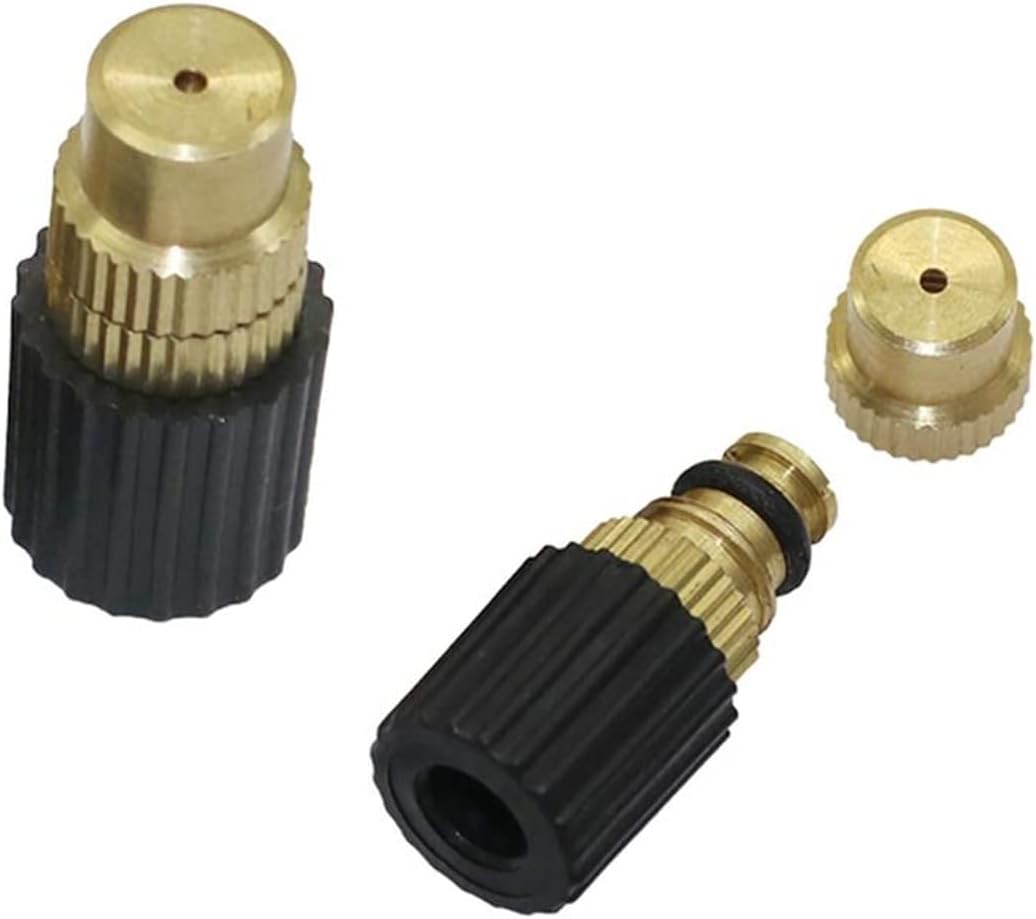 Gardening Irrigation Dripper 300 Adjustable 6mm Atomizing Nozzles Brass Atomizing Sprayer Garden Irrigation Sprinkler Cooling and Humidifying Landscape Sprinkler