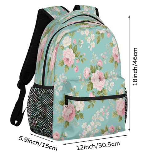 Mochila escolar para laptop 15.6 ligera para universidad escuela secundaria y viaje 2