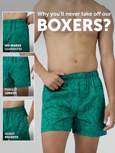 Image of XYXX Men's Remix Regular Fit Cotton Printed Boxer with Dual Pocket & No Marks Waistband (Pack of 2)