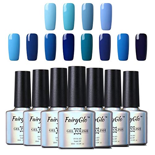 Esmalte Semipermanente de Uñas Gel UV LED Kit de Uñas de gel 12pcs 10ml Color Soak-off Manicura y Pedicura de FairyGlo