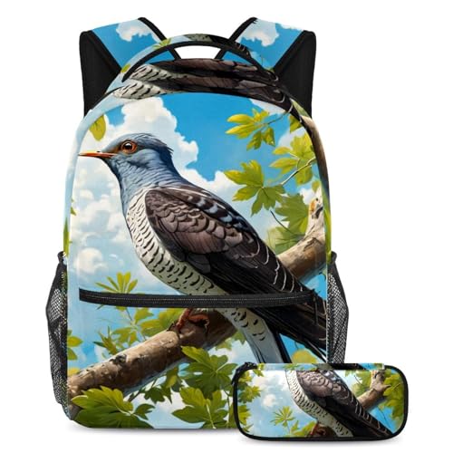 Sac à dos fille et garçon avec trousse scolaire mignon multicolore pour adolescent