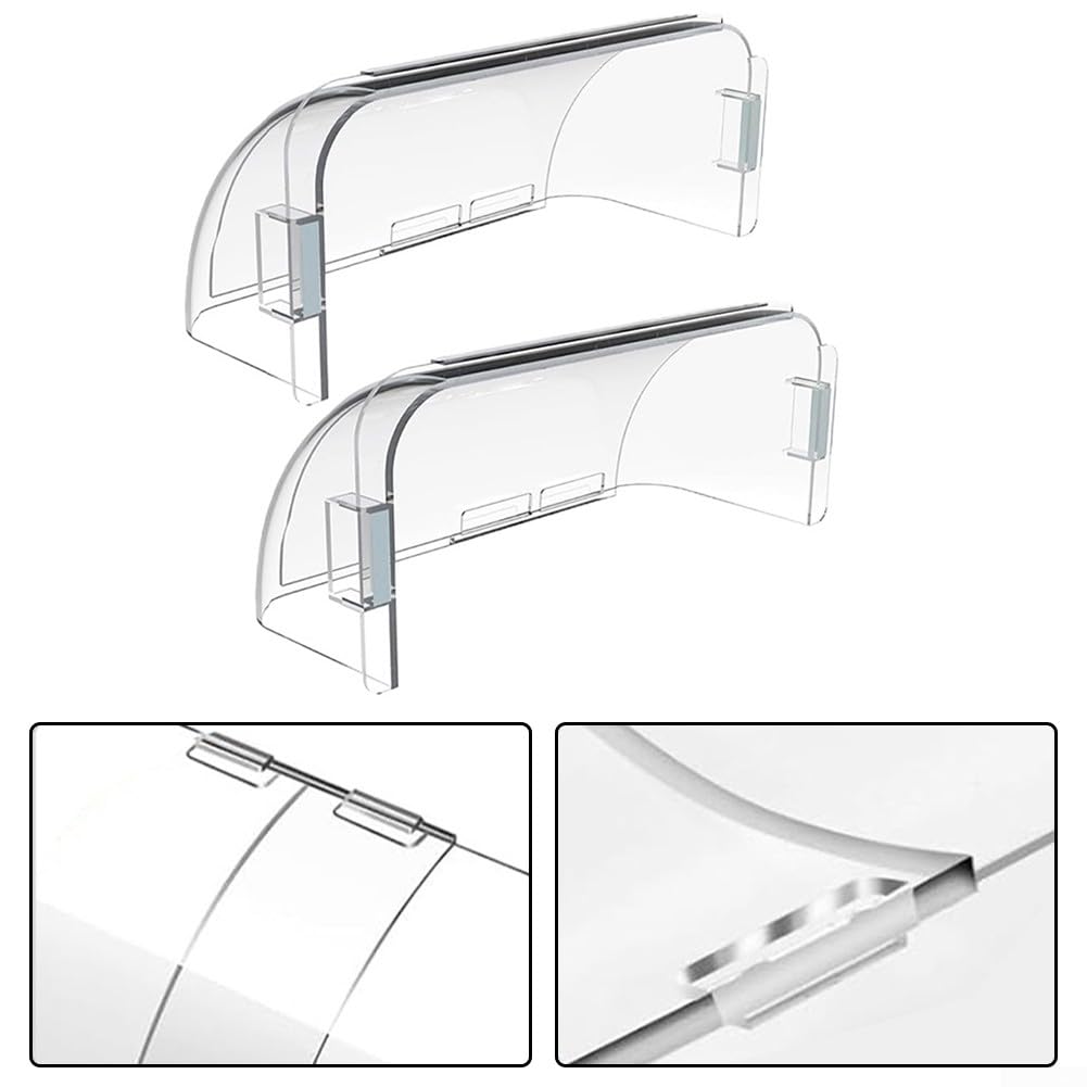 HpLive Deflettore d'aria magnetico per condizionatori d'aria regolabile, deflettore d'aria e calore per ventilazione laterale, soffitto e pavimento (1 pezzo)