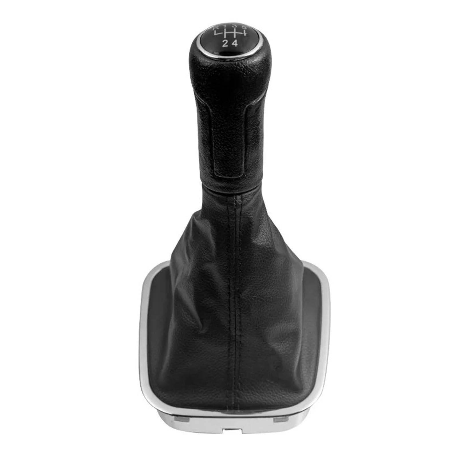 Kunyos 5 Speed Case For Vw Polo 6C 2011-2019 Sporty Shift Lever Knob Leather/Abs