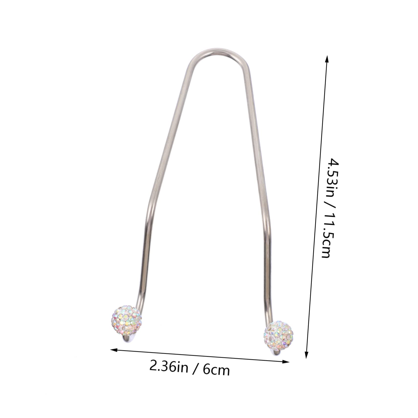 BRIGHTFUFU 4Pcs Rhinestone Car Headrest Hooks Purse Hanger Compact Storage for Handbags Groceries Umbrellas Durable Easy to Use