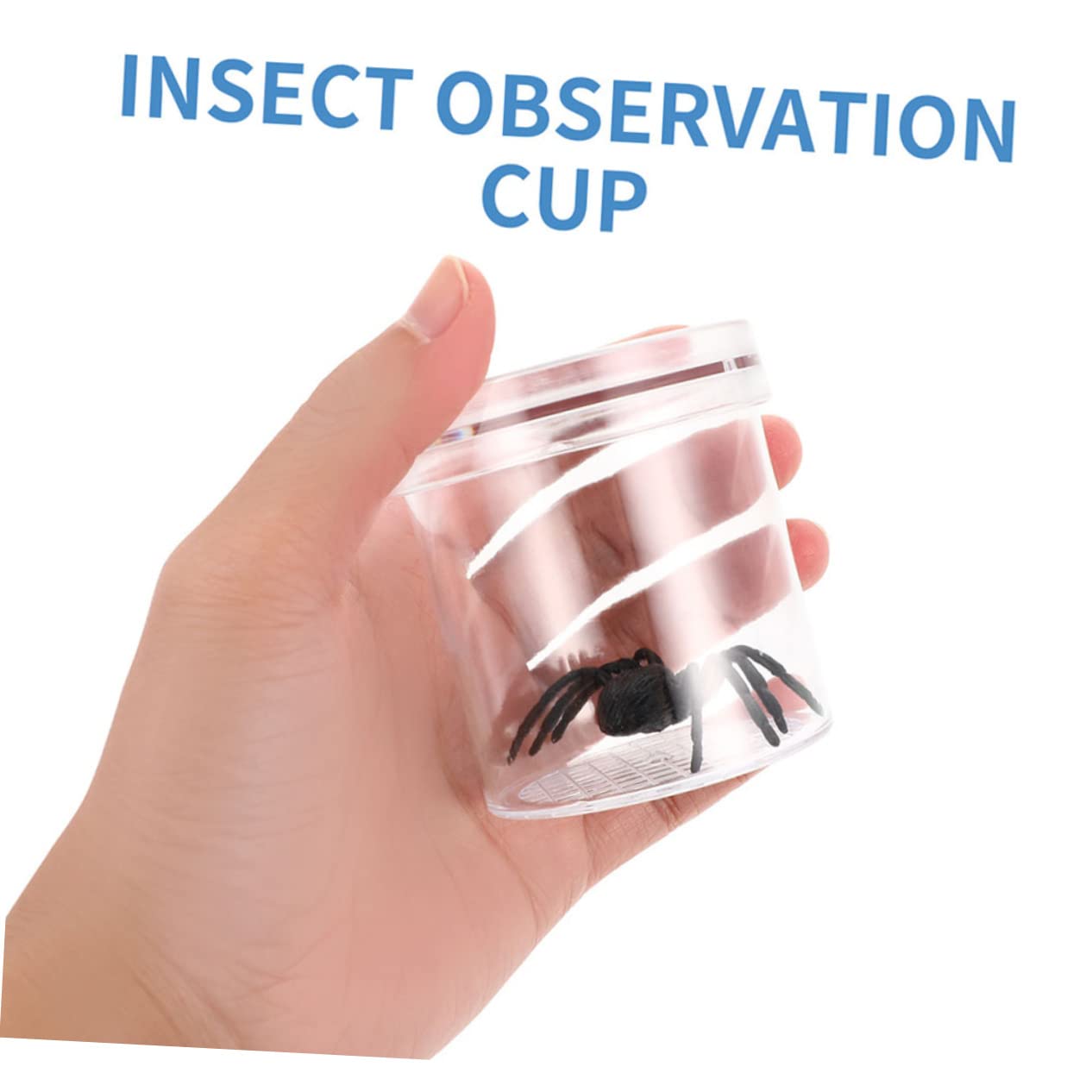 KICHOUSE 15pcs Portable Magnifying Critter Observation Boxes for Boys and Girls Insect Breeding Containers Air for Science Exploration and Nature Observation