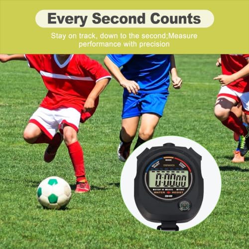 Cronómetro digital deportivo con pantalla LCD grande pack de 2 miniatura 4