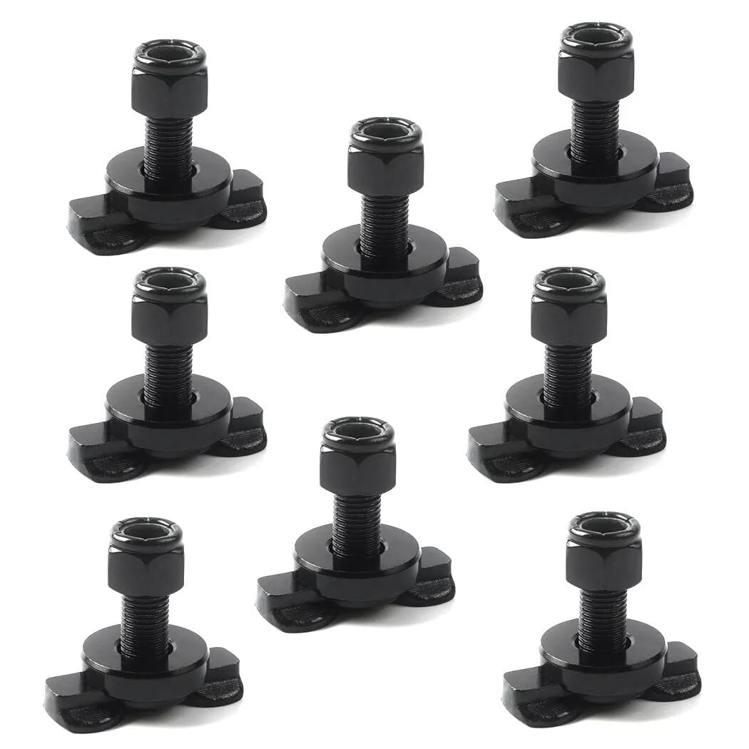 8PCS L-Track Double Lug Threaded Stud Nut Fitting Tie Down for RV Camper Zubehör